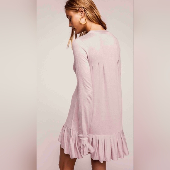 Free People Your Girl Tunic Lavender Womens XS Oversized - Picture 2 of 9